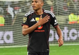 Relebohile Mofokeng after Orlando Pirates MTN8 triumph against Stellenbosch FC at Mbombela Stadium.