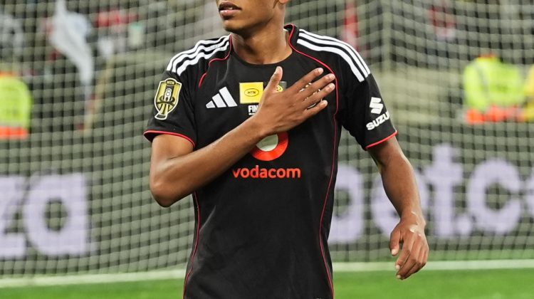 Relebohile Mofokeng after Orlando Pirates MTN8 triumph against Stellenbosch FC at Mbombela Stadium.